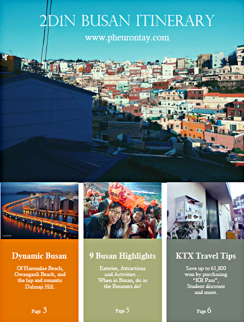 Free Busan 2D1N itinerary to download