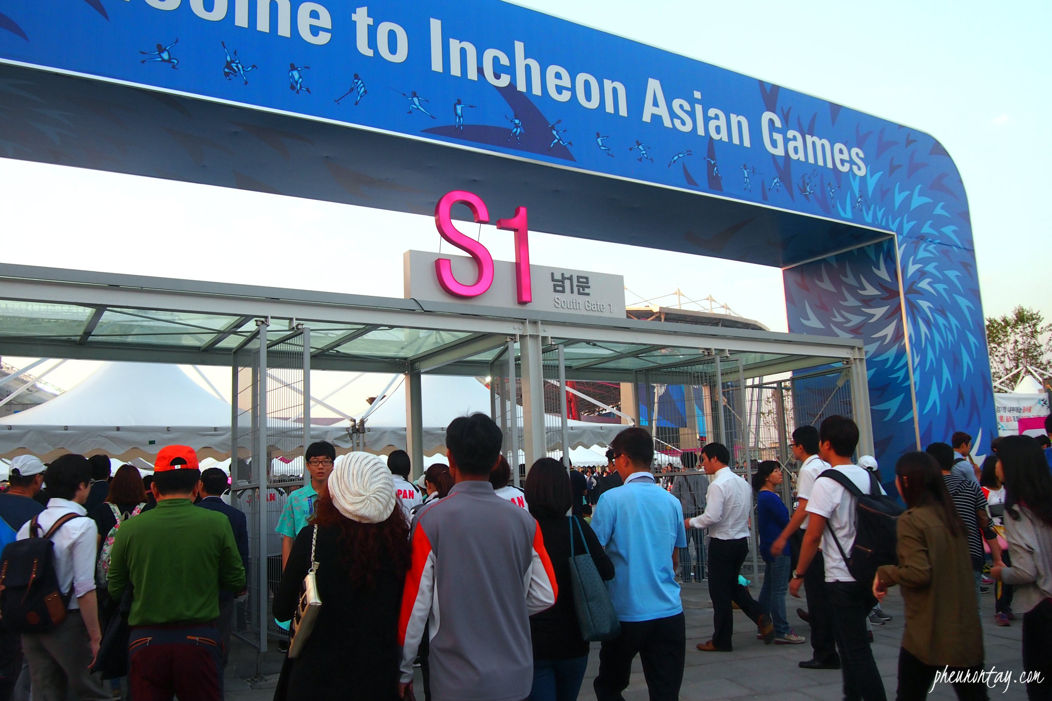 entrance gate at AG 2014, Incheon 