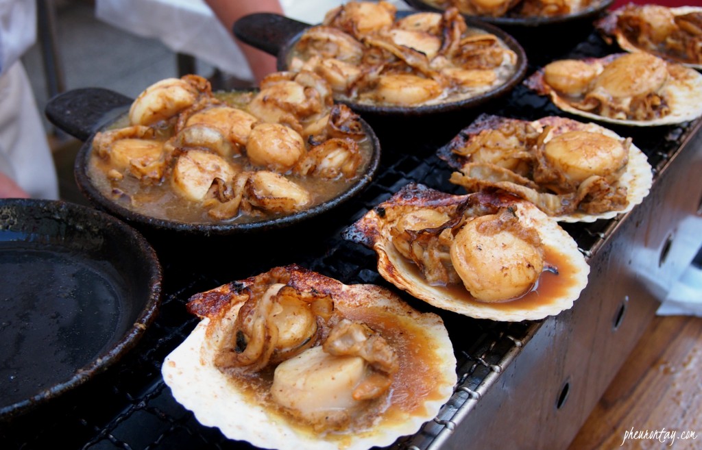 grilled scallop dotonbori streetfood 