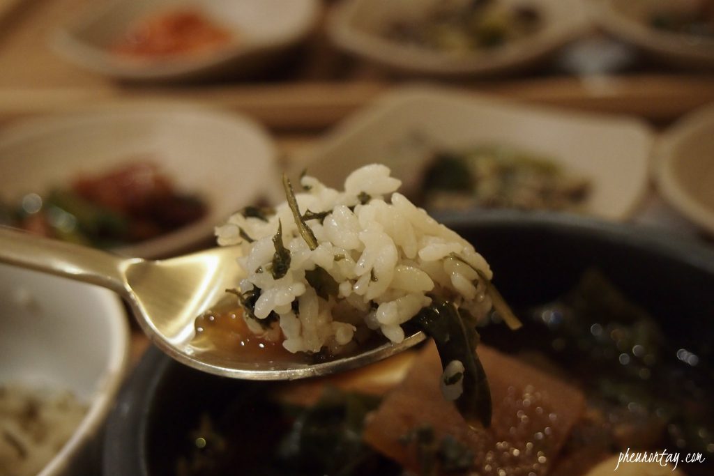 Gondre Herb Rice 곤드레밥. A leafy herb best known for its clean scent and health benefit.
