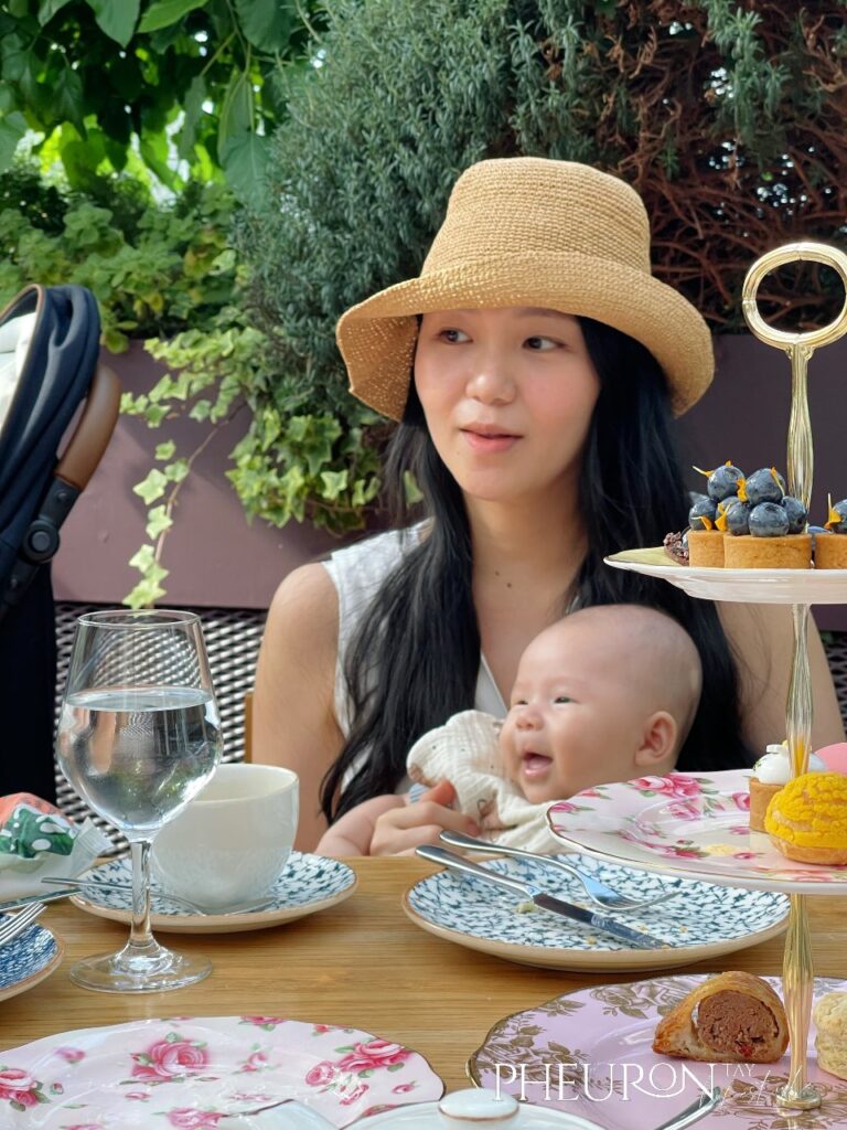 Hortus Afternoon Tea with baby